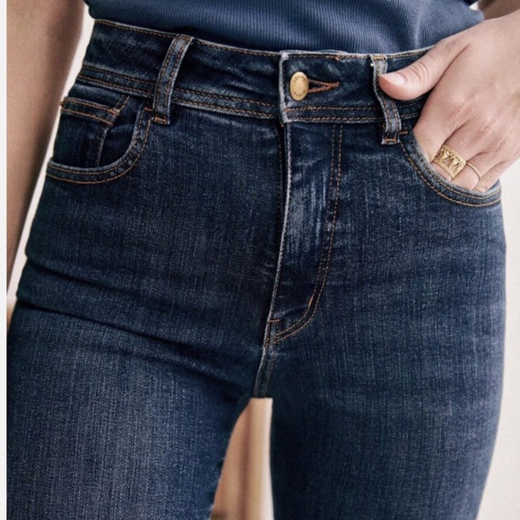 SEZANE Perfect Slim Jeans - Blue Denim - Size 28 - *AMAZING* - Picture 5 of 10